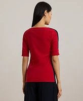 Lauren Ralph Petite Elbow-Sleeve Tee