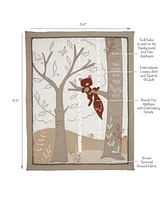 Lambs & Ivy Treetop Fox Woodland Tree Nursery 3-Piece Baby Crib Bedding Set