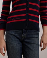 Lauren Ralph Lauren Petite Striped Cardigan