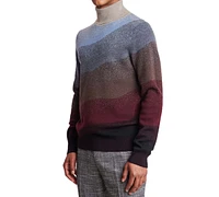 Paisley & Gray Men's Slim Fit Long Sleeve Multicolor Turtleneck Sweater