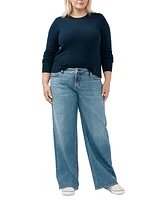 Silver Jeans Co. Plus Suki Mid Rise Curvy Fit Wide Leg