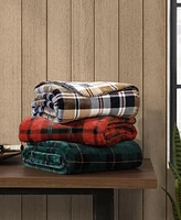 Eddie Bauer Trailhead Plaid Flannel Oversized Throw, 70" X 60"