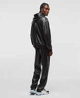 Mode of One Men's Faux-Leather Hoodie, Exclusively at Macy's