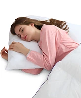 Cheer Collection Natural Kapok V Shape Pillow, 28" x 14"