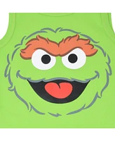 Sesame Street Baby Boys Elmo Cookie Monster Bird Newborn 5 Pack Cuddly Short Sleeve Bodysuits