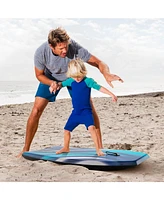 Costway 33" Lightweight Body Board with Eps Core Xpe Deck Hdpe Bottom Crescent Tail