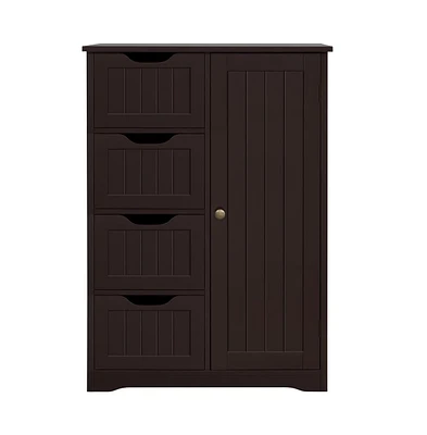 Yaheetech Wooden Cabinet 4 Drawers Cabinet Storage