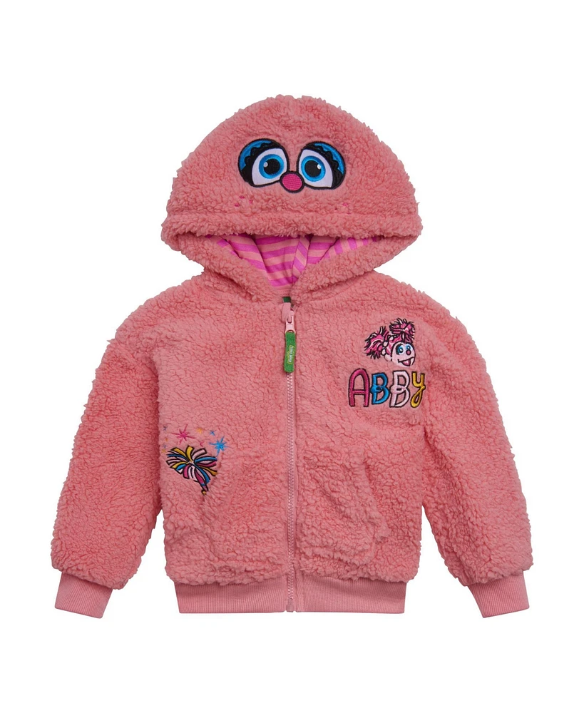 Sesame Street Toddler Girls Fleece Zip Up Hoodie to (12 Months - 7-8)