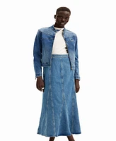 Desigual Women's Long denim skirt