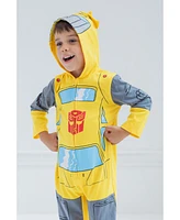 Transformers Toddler Boys Bumblebee Optimus Prime Zip Up Costume Coverall