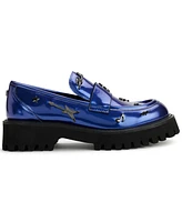 Karl Lagerfeld Paris Women's Gaston Rocker Almond Toe Lug Loafers