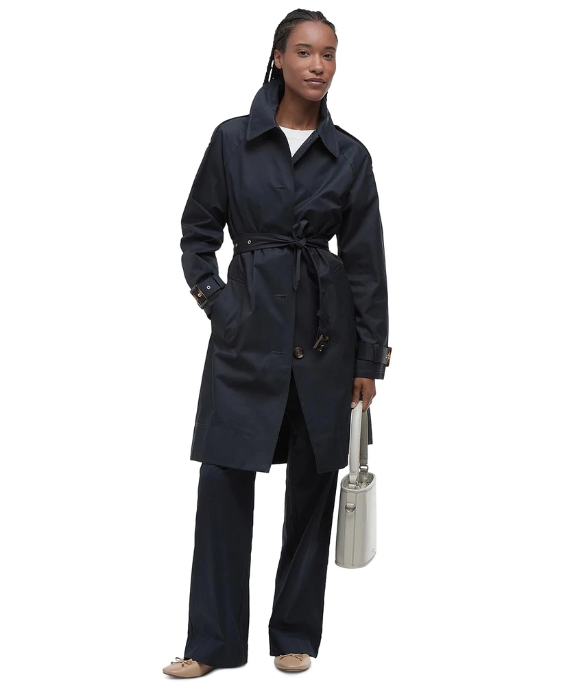 Barbour Women's Maia Belted Showerproof Trench Coat