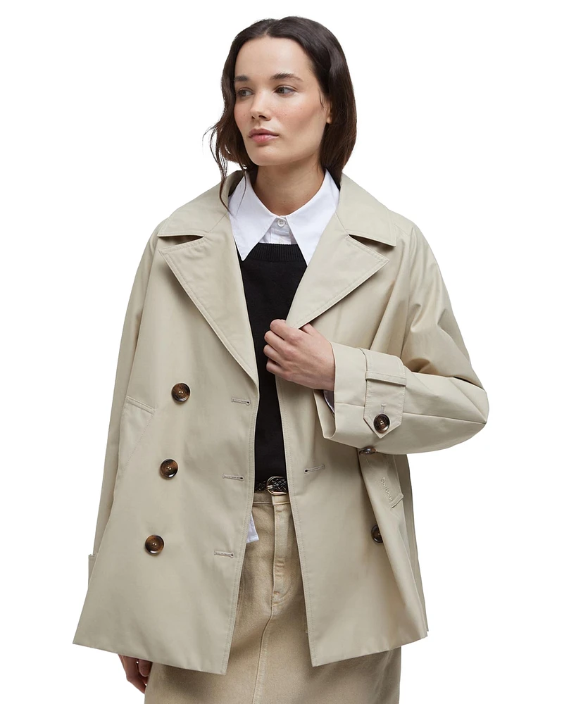 Barbour Women's Maisy Short Double-Breasted Trench Coat
