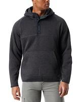 Bass Outdoor Men's Regular-Fit Mixed-Media 1/4-Snap Hoodie