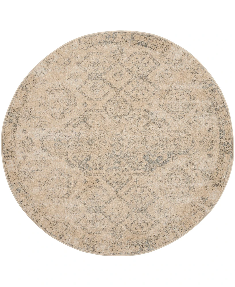 Nourison Home Tranquil TRA13 4'x4' Round Area Rug