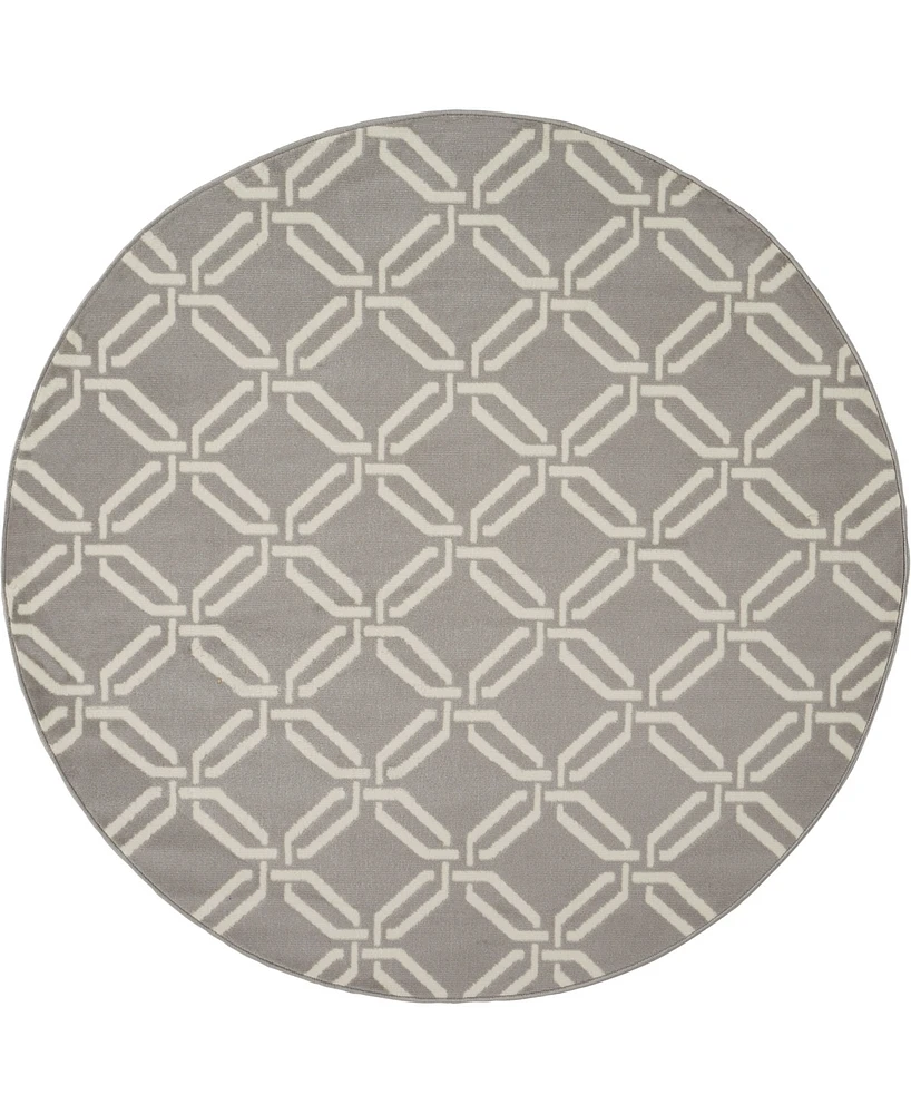 Nourison Home Jubilant JUB17 5'3"x5'3" Round Area Rug