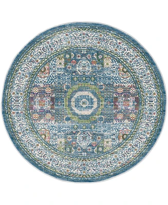 Nourison Home Ankara Global ANR17 4'x4' Round Area Rug