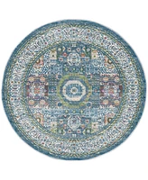 Nourison Home Ankara Global ANR17 4'x4' Round Area Rug