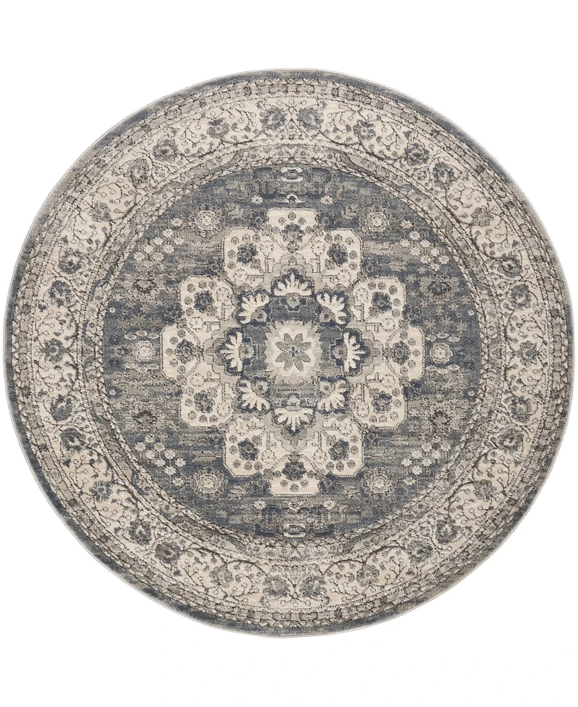 Nourison Home Quarry QUA07 5'3"x5'3" Round Area Rug