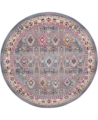 Nourison Home Vintage Kashan VKA05 6'x6' Round Area Rug