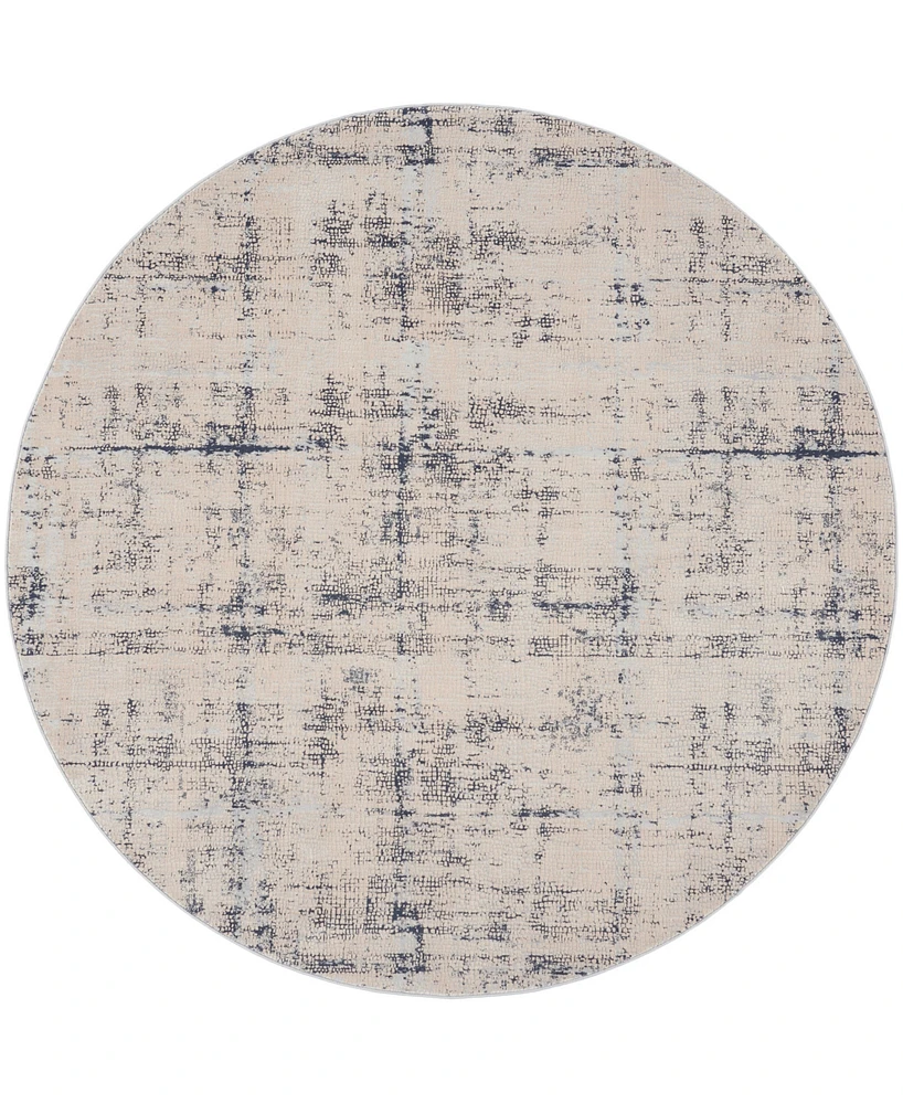 Nourison Home Rustic Textures RUS06 5'3"x5'3" Round Area Rug