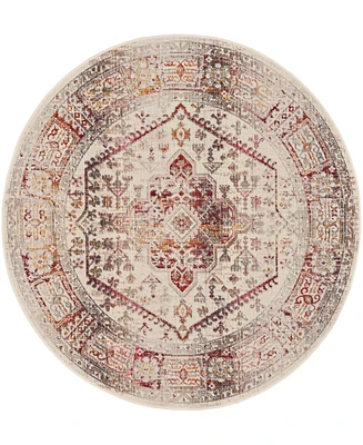 Nourison Home Vintage Kashan VKA08 4'x4' Round Area Rug