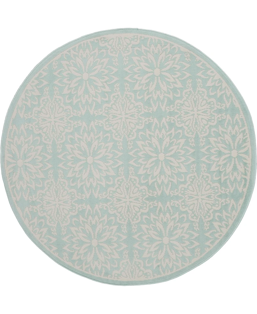 Nourison Home Jubilant JUB06 5'3"x5'3" Round Area Rug