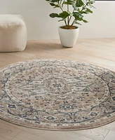 Nourison Home Quarry QUA05 5'3"x5'3" Round Area Rug