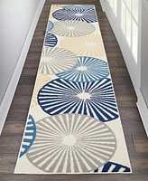 Nourison Home Grafix GRF20 2'3"x10' Runner Area Rug