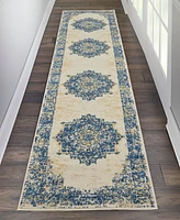 Nourison Home Grafix GRF14 2'3"x12' Runner Area Rug