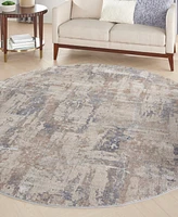 Nourison Home Rustic Textures RUS06 7'10"x7'10" Round Area Rug