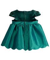 Rare Editions Baby Girl Velvet Taffeta Social Dress