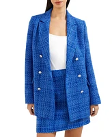 French Connection Women's Azzura Long-Sleeve Tweed Blazer