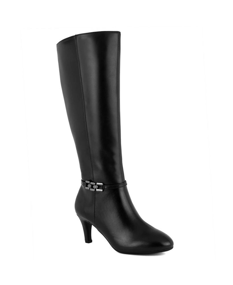 Jones New York Women's Hanlee Wide Calf Knee High Dress Boots