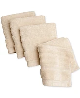 Martha Stewart Quick Dry Cotton Solid 4-Pc. Washcloth Set, 13" x 13", Exclusively at Macy's