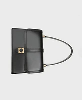 Mango Women's Flap Leather Bag