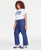 On 34th Trendy Plus High-Rise Carpenter Jeans, Exclusively at Macy's