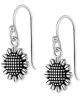 Giani Bernini Sunflower Drop Earrings in Sterling Silver, Created for Macy's