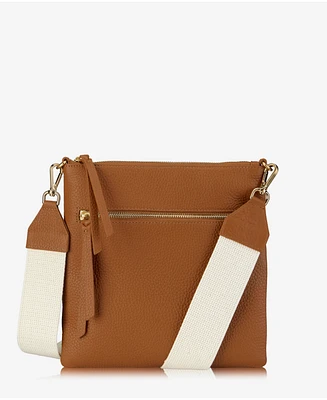 GiGi New York Kit Leather Messenger Bag