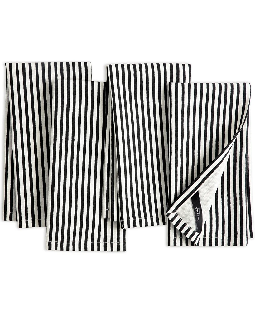 Kate Spade New York Hand Painted Shirting Stripe Napkin 20" x 20", Set of 4