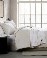 Closeout! Vera Wang Illusion Textured 3-Pc. Duvet Cover Set, Queen