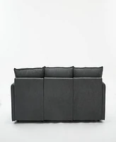 Streamdale Furniture Modern Sectional Sofa with Ottoman