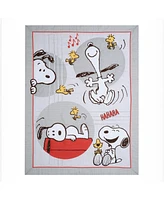 Bedtime Originals Toddler Snoopy Love 4-Piece Bedding Set - Gray/Red/White