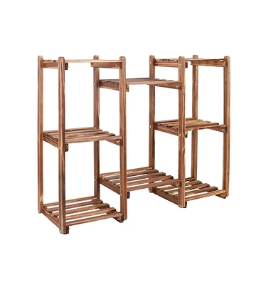 Unho Multifunctional 8 Tiers Garden Patio Plant Stand Flowers Rack Indoor Outdoor