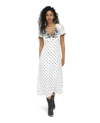 Belle & Bloom Women's You I Polka Dot Midi Dress