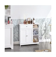 Yaheetech Free Standing Bathroom Storage Cabinet with Drawer