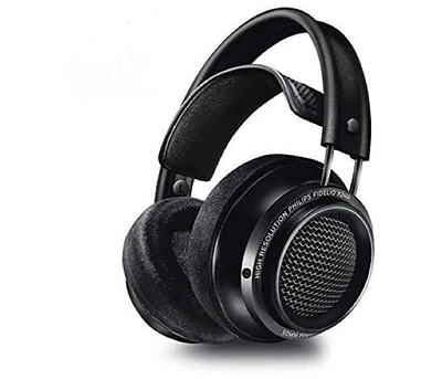 Philips Fidelio Over-Ear Open-Back Wired Studio Headphones| Hi-Res Audio, 50mm Drivers, Memory Foam Earpads, Adjustable Headband, Detachable Cable