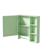 Simplie Fun Wall Mounted Bathroom Storage Cabinet, Medicine Cabinets with large mirror door