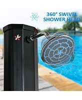 Streamdale Furniture Solar-Heated Outdoor Shower with Rotating Head