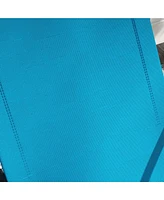 Garden Rocking Chair, Outdoor Indoor Sling Fabric Rocker for Patio, Balcony, Porch, Light Blue